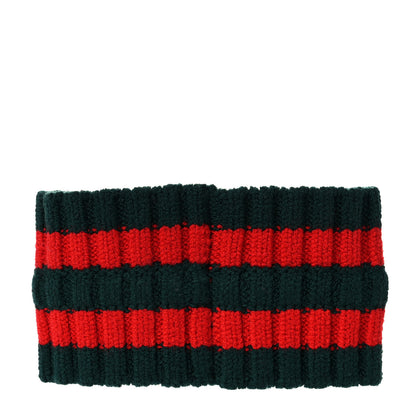 Gucci Wool Web Headband M Green Red 3 of 6