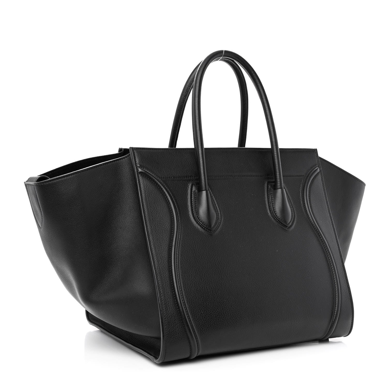 Celine Supple Calfskin Medium Phantom Luggage Black 3 of 10