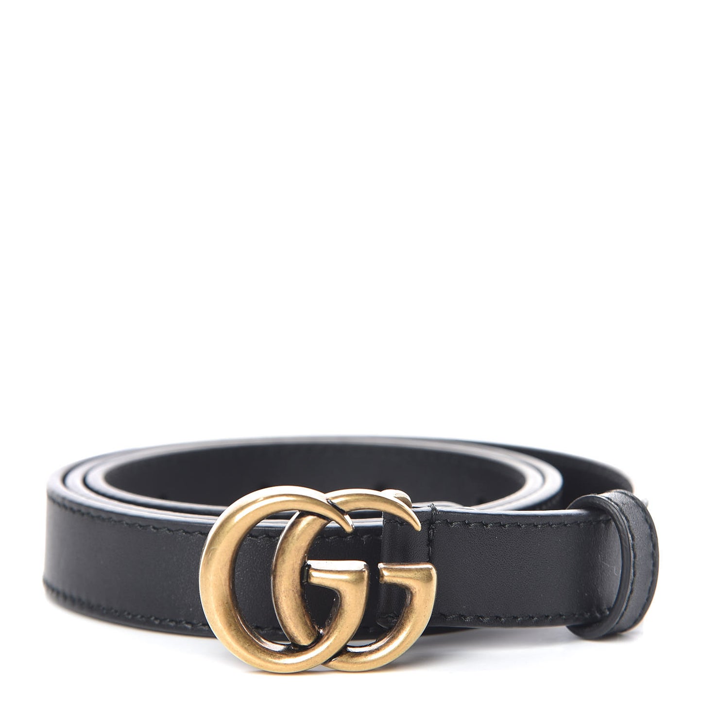 Calfskin Double G 20mm Belt 80 32 Black