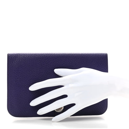 Hermes Togo Dogon Duo Wallet Iris 2 of 8