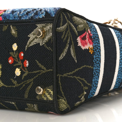 Christian Dior Canvas Embroidered Print Medium Lady D-Lite Multicolor 8 of 9