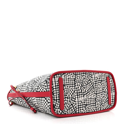 MCM Visetos Medium Liz Reversible Shopper Tote Ruby Red 7 of 17