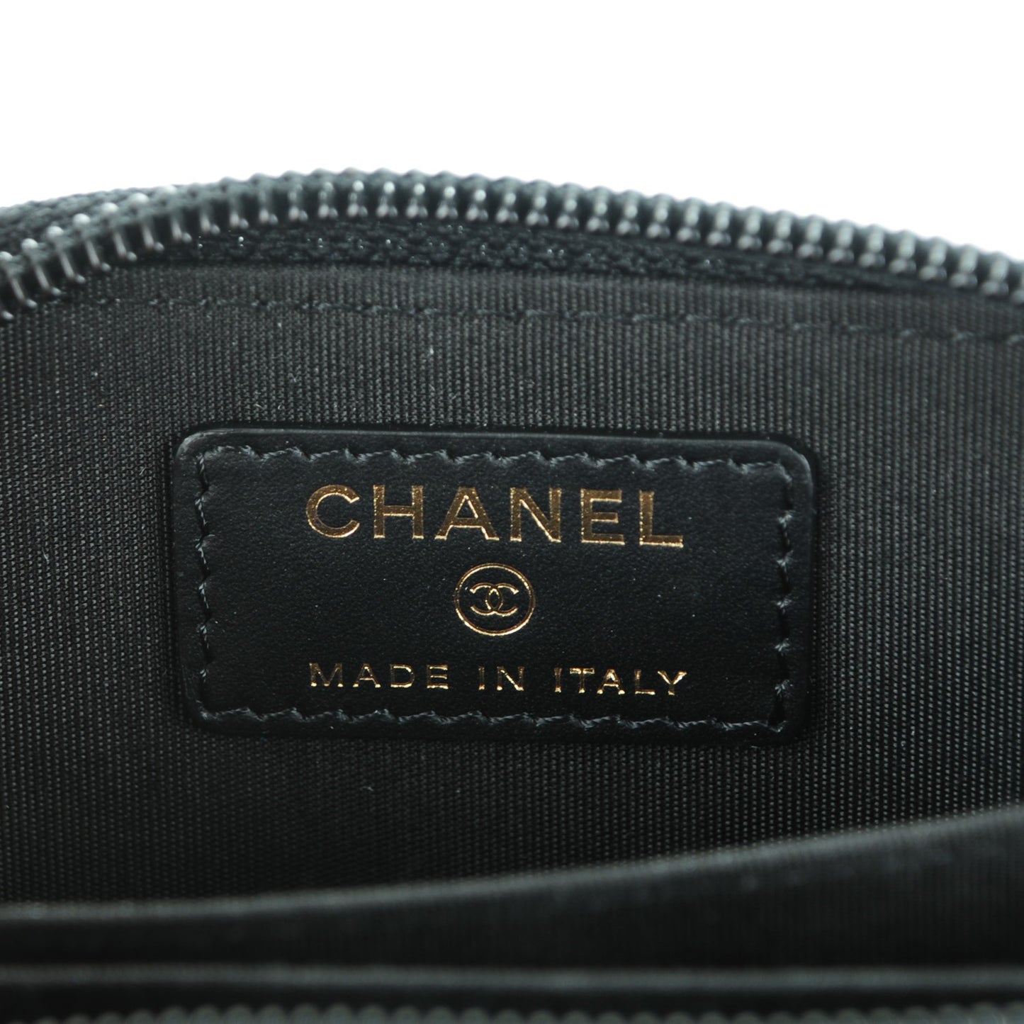 Caviar Timeless CC Zip Around Coin Purse Black