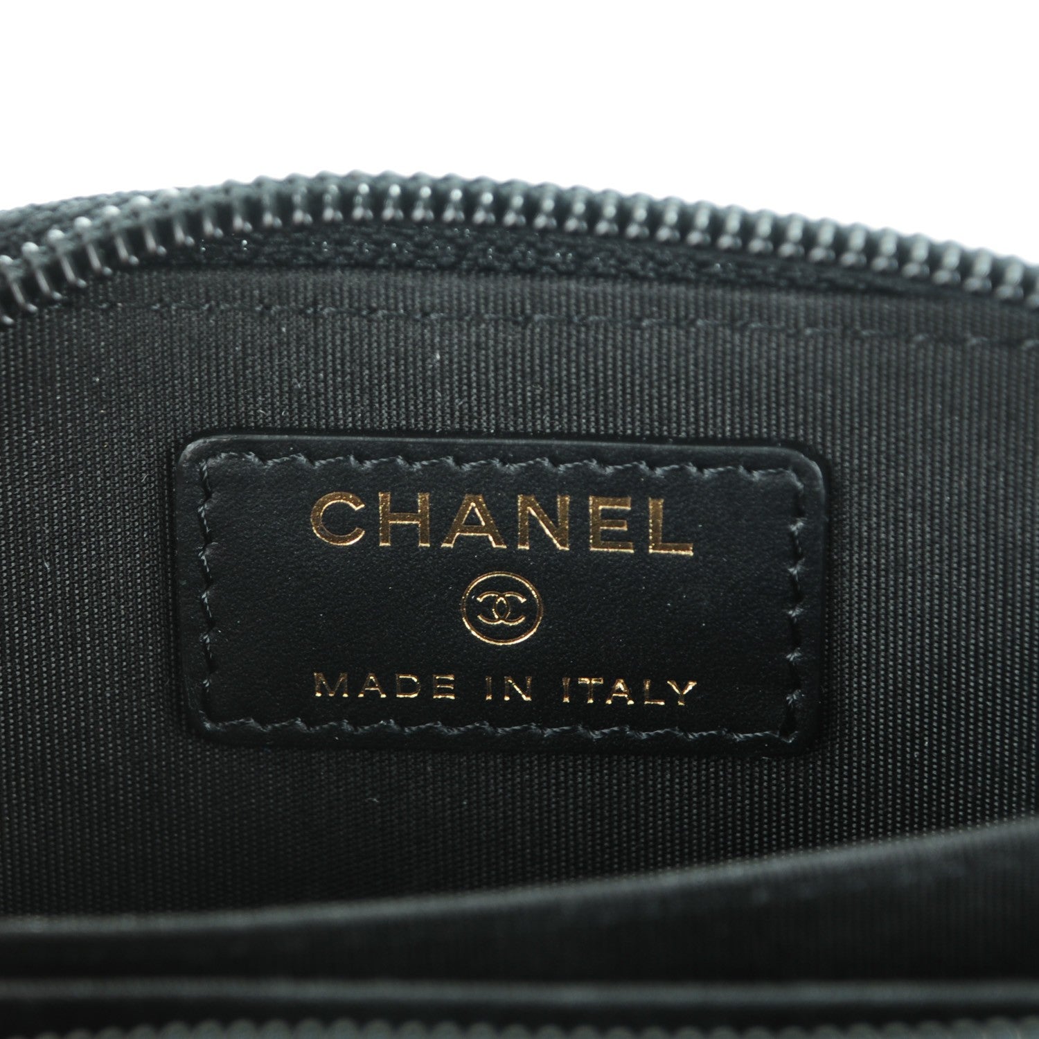 Chanel Caviar Timeless CC Zip Around Coin Purse Black 6 of 7