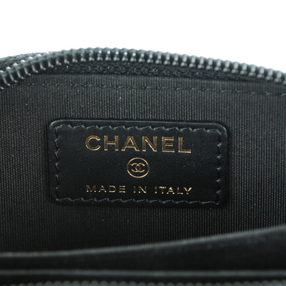 Chanel Caviar Timeless CC Zip Around Coin Purse Black 6 of 7