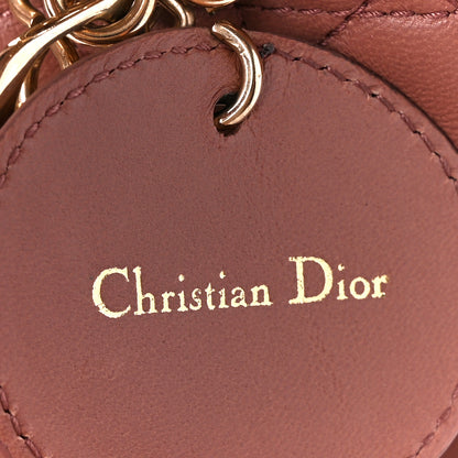 Christian Dior Lambskin Cannage Small Lucky Badges My Lady Dior Petale Brique 9 of 14