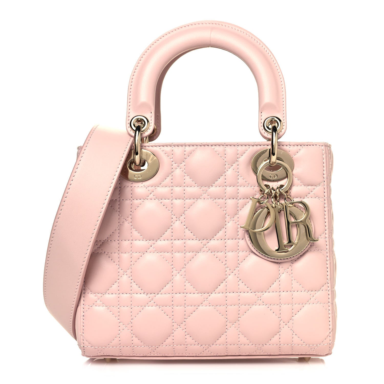 Christian Dior Lambskin Cannage Small My ABCDior Lady Dior Blush Pink 1 of 10