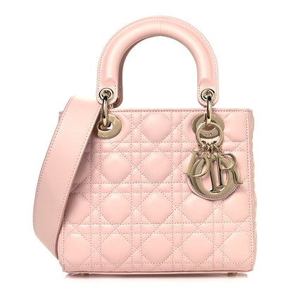 Christian Dior Lambskin Cannage Small My ABCDior Lady Dior Blush Pink 1 of 10