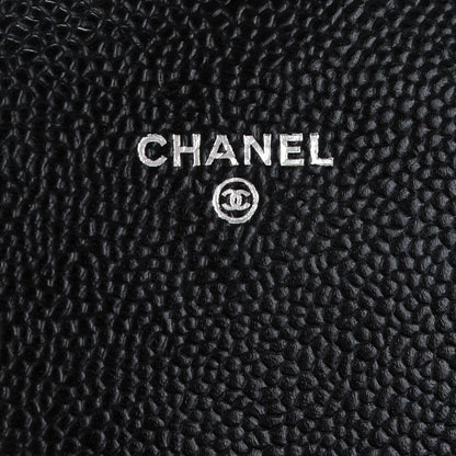 Chanel Caviar Half Moon Wallet On Chain WOC Black 6 of 8