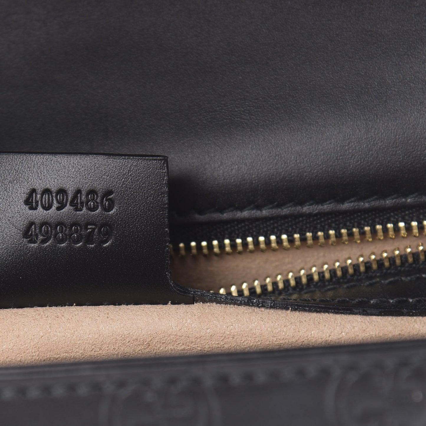 Guccissima Medium Padlock Shoulder Bag Black