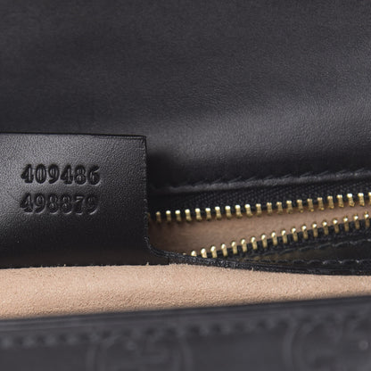 Gucci Guccissima Medium Padlock Shoulder Bag Black 6 of 11