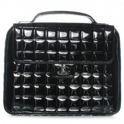 Chanel Patent Chocolate Bar Quilted Handbag Black 1 of 8