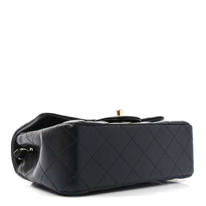Chanel Lambskin Quilted Mini Rectangular Flap Black 4 of 11