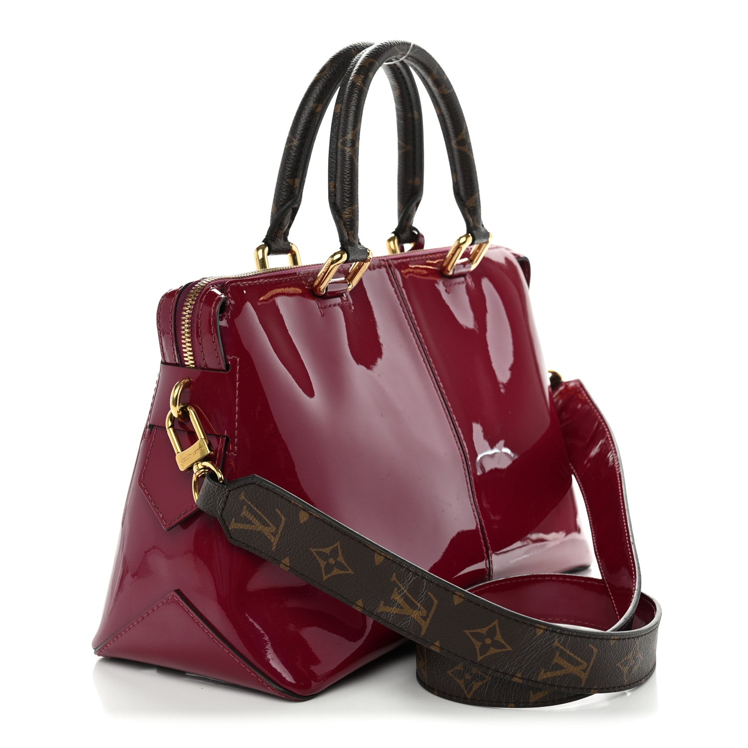 Louis Vuitton Patent Calfskin Miroir Tote Magenta 3 of 11
