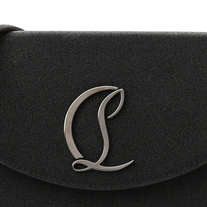 Christian Louboutin Glitter Calfskin Loubi54 Crossbody Clutch Black 7 of 9