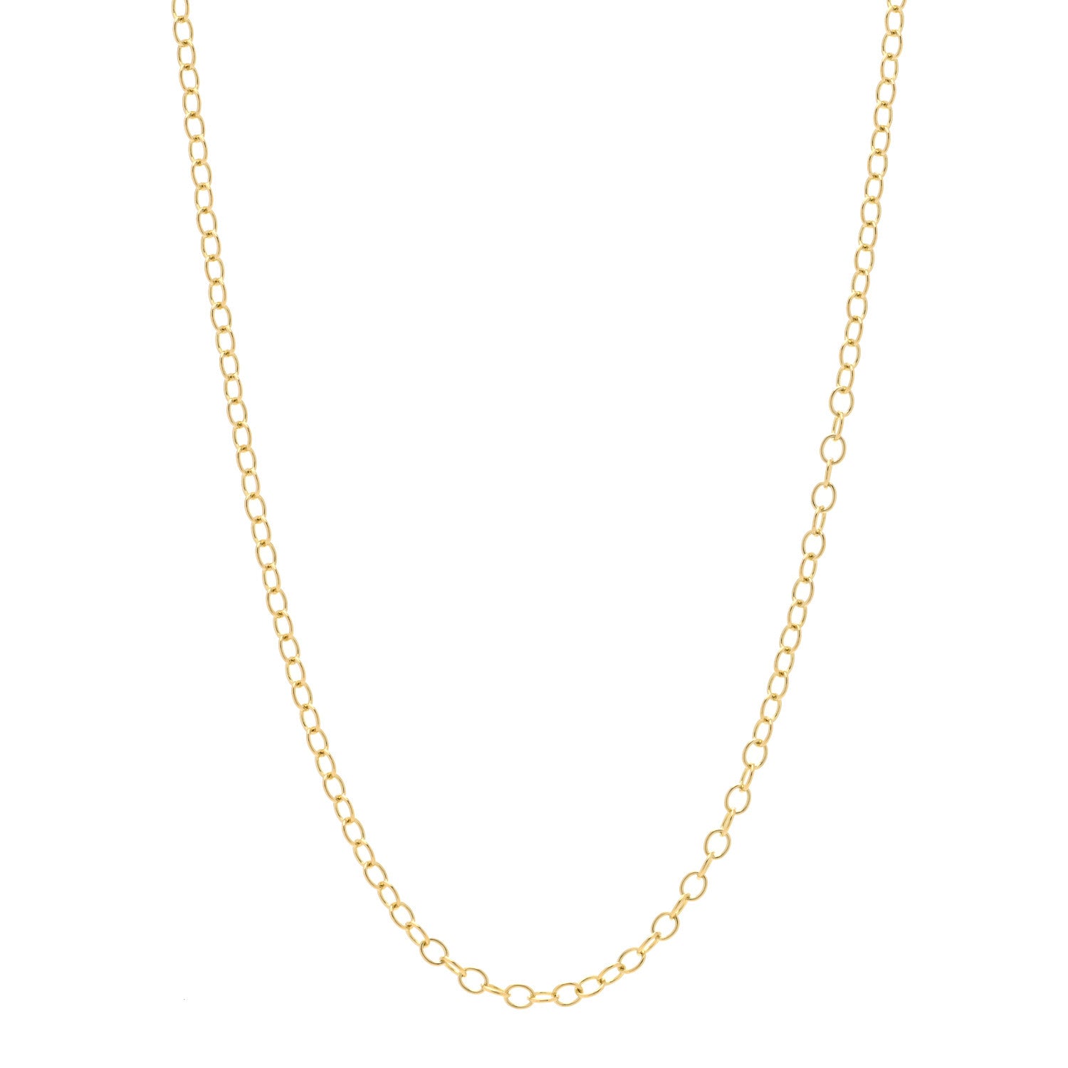 Temple St. Clair 18K Yellow Gold Extra Small Chain Necklace 18" 1 of 5