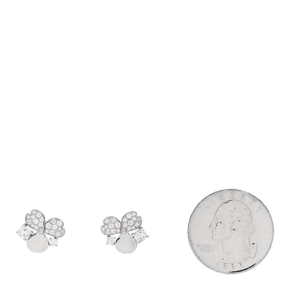 Tiffany Platinum Diamond Paper Flowers Cluster Earrings 2 of 5