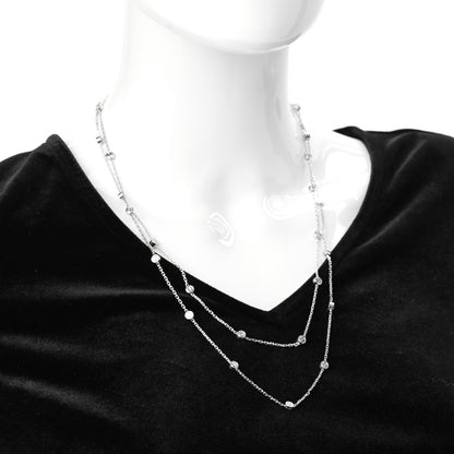 Cartier 18K White Gold Long Station LOVE Necklace 2 of 5