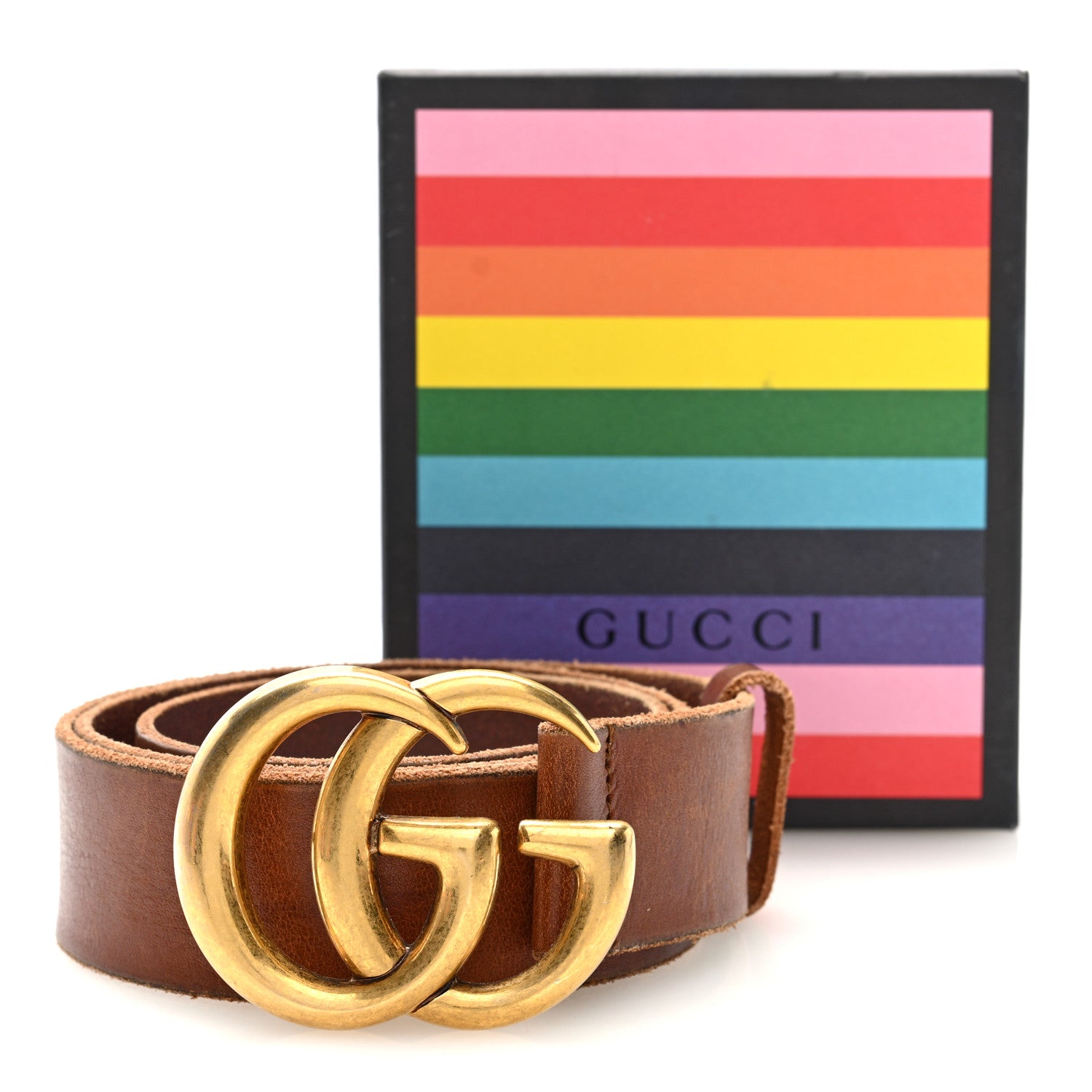 Gucci Faded Calfskin Double G 40mm Belt 90 36 Cuir 5 of 5