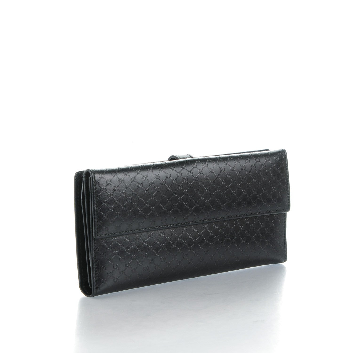 Gucci Microguccissima Continental Bardot Wallet Black 3 of 7