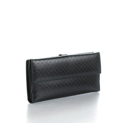 Gucci Microguccissima Continental Bardot Wallet Black 3 of 7