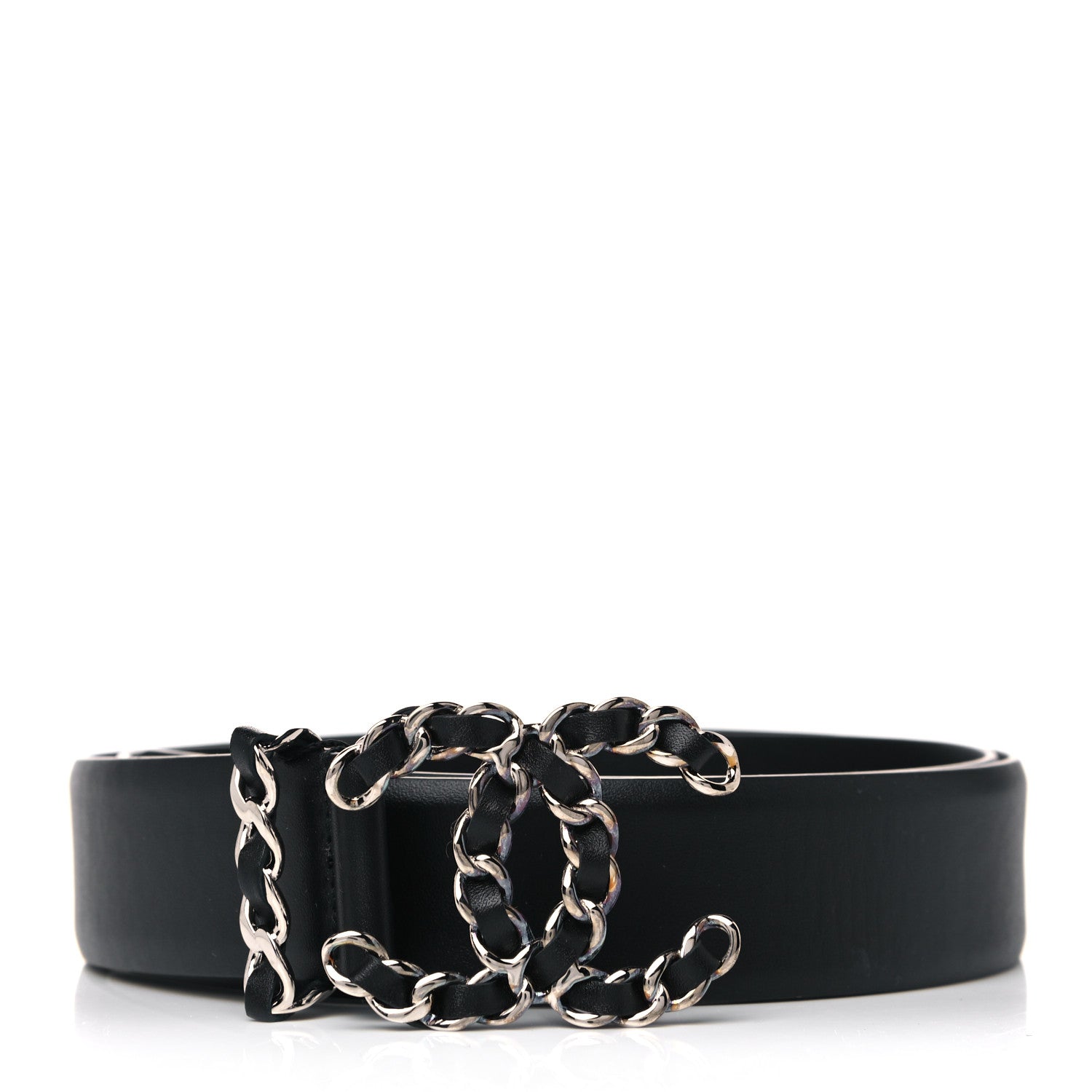 Chanel Calfskin CC Chain Belt 85 34 Black 1 of 4
