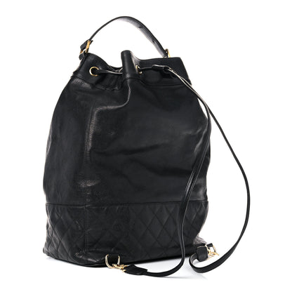 Chanel Caviar Quilted Drawstring Backpack Black 4 of 24