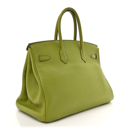 Hermes Swift Birkin 35 Vert Anis 3 of 16