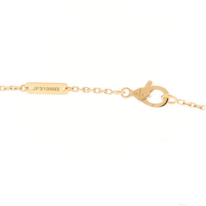 Van Cleef & Arpels 18K Yellow Gold Diamond Vintage Alhambra Pendant Necklace 5 of 5