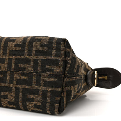 Fendi Vitello Grace Jacquard FF Mini By The Way Boston Bag Tobacco Moro Ebano 10 of 10