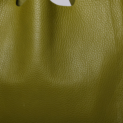 Valentino Garavani Alce Printed Calfskin Shopping Tote Military Green 8 of 8