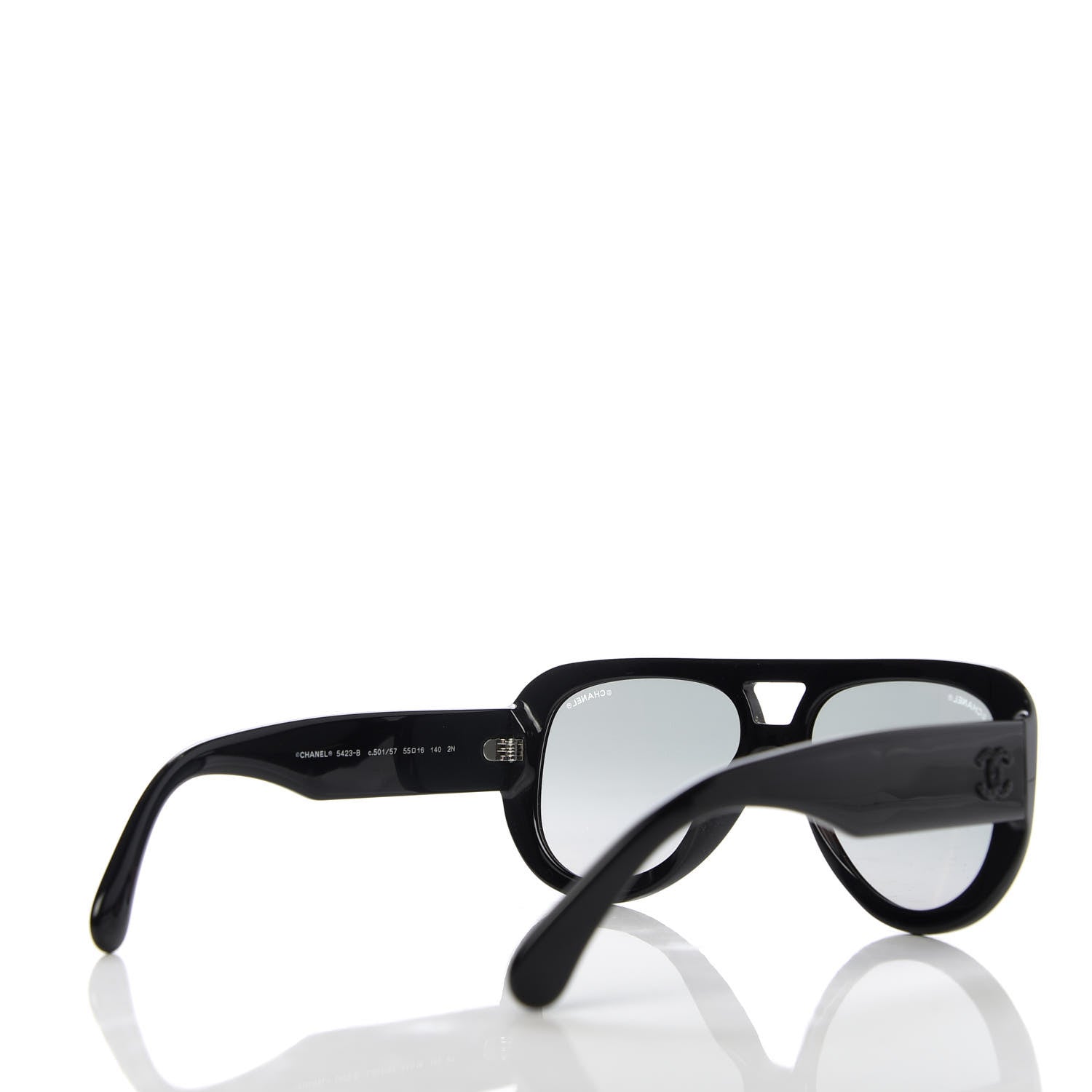 Chanel Resin Sunglasses 5423-B Black 4 of 8