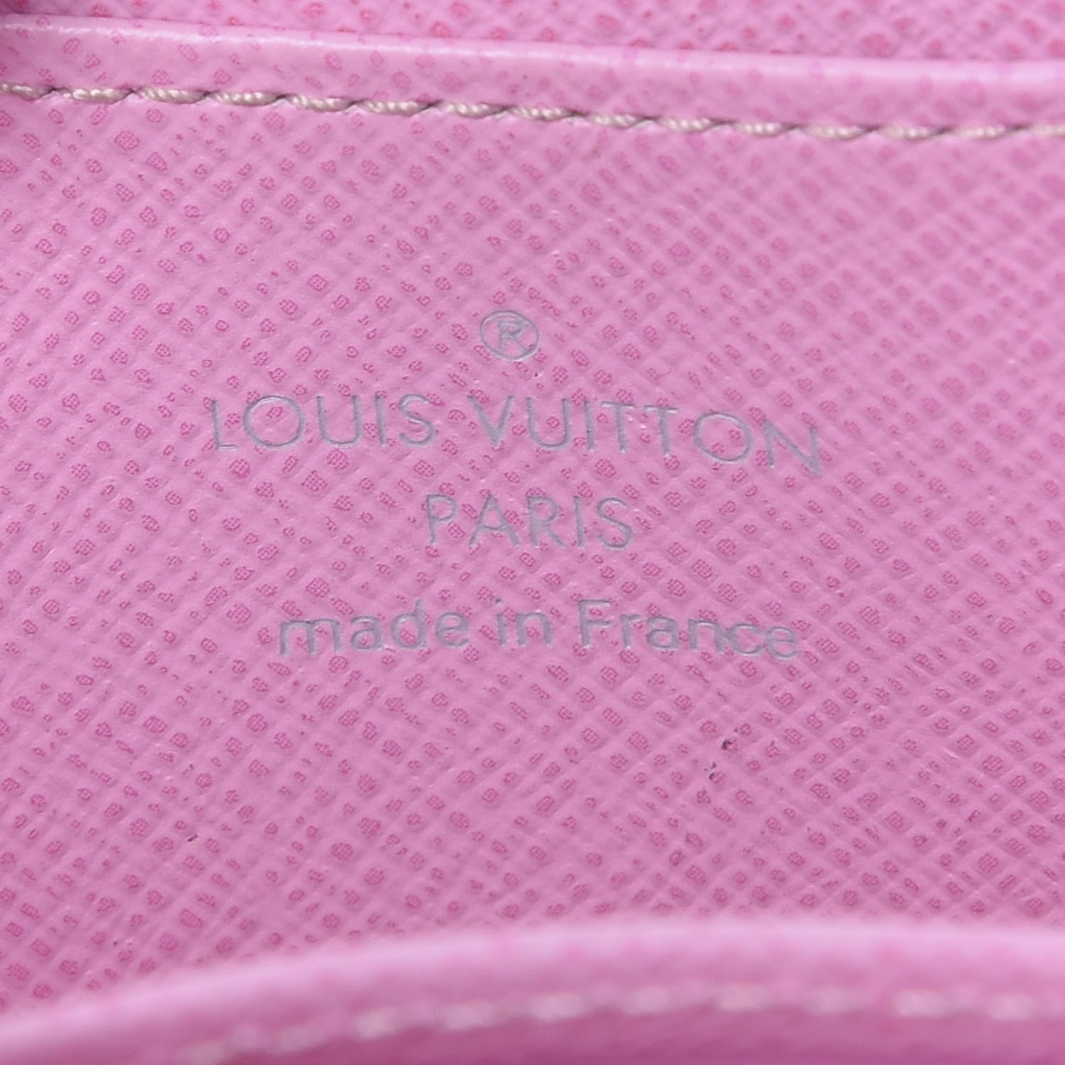 Louis Vuitton Monogram Multicolor Zippy Coin Purse Wallet White Litchi 4 of 5