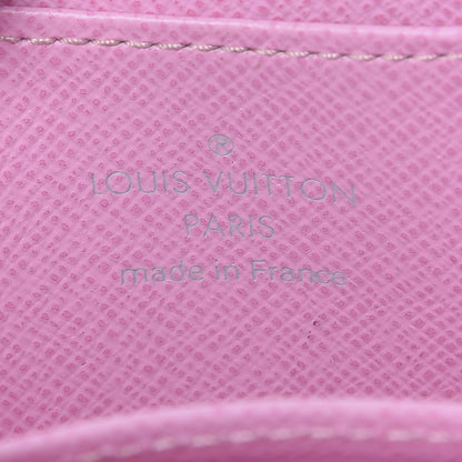 Louis Vuitton Monogram Multicolor Zippy Coin Purse Wallet White Litchi 4 of 5