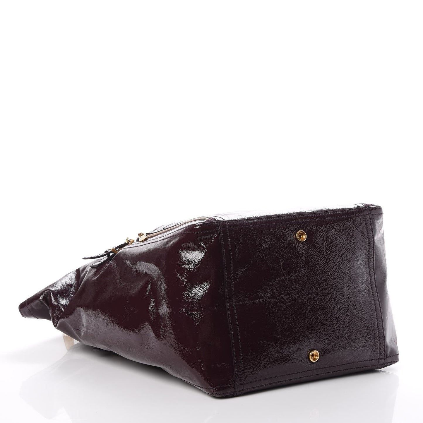 Patent Calfskin Large Downtown Violet