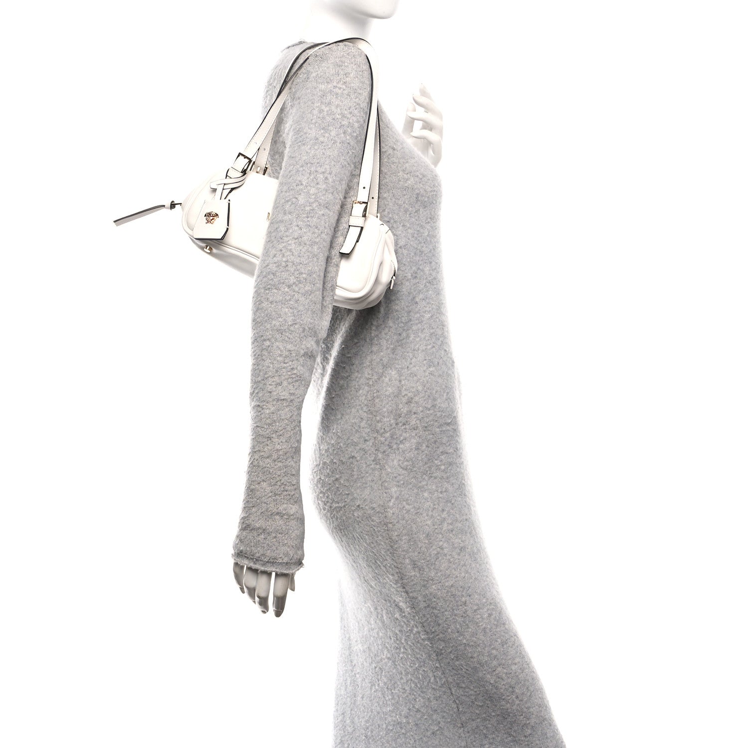 Versace Nappa Bowling Bag White 2 of 10