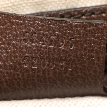 Gucci Soft GG Supreme Monogram Medium Ophidia Belt Bag Dark Brown 7 of 10