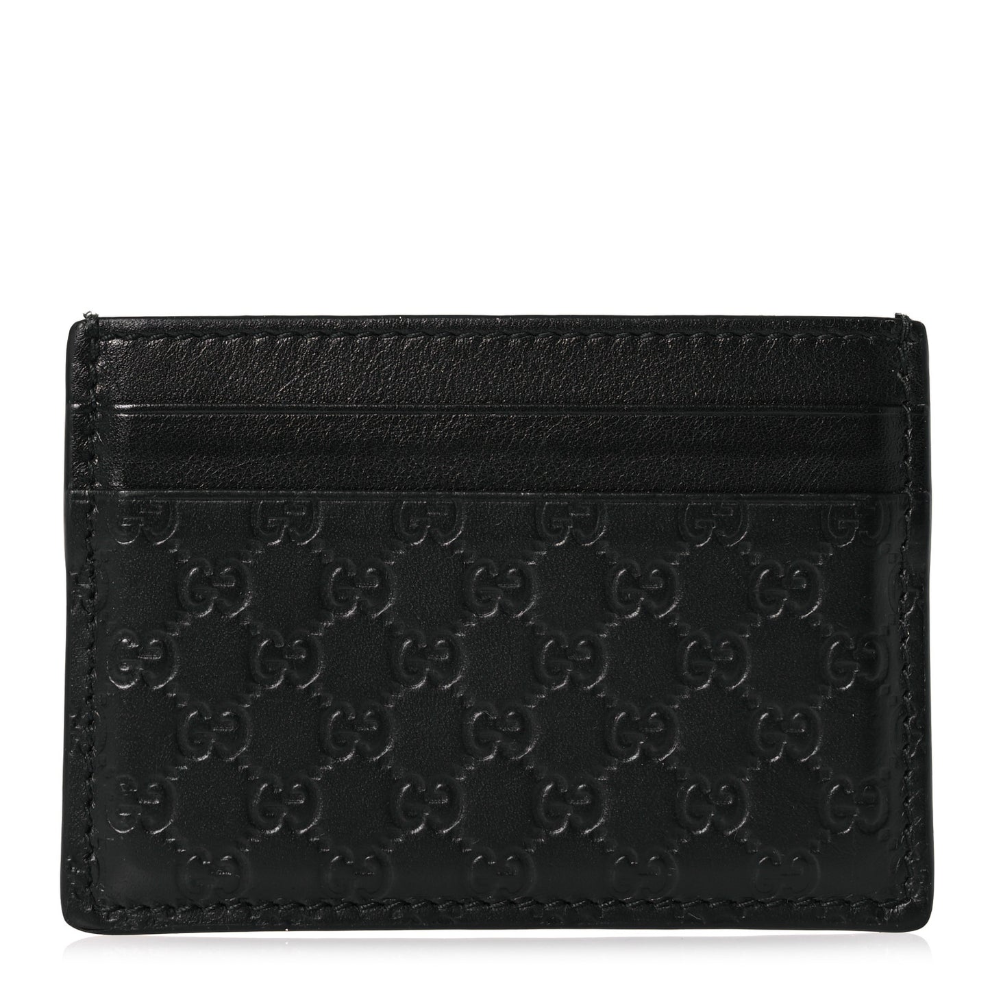 Guccissima Card Holder Black
