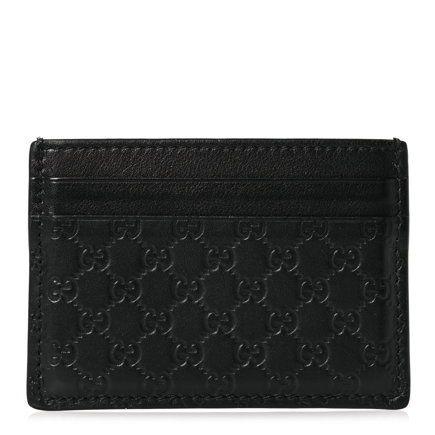 Gucci Guccissima Card Holder Black 1 of 10