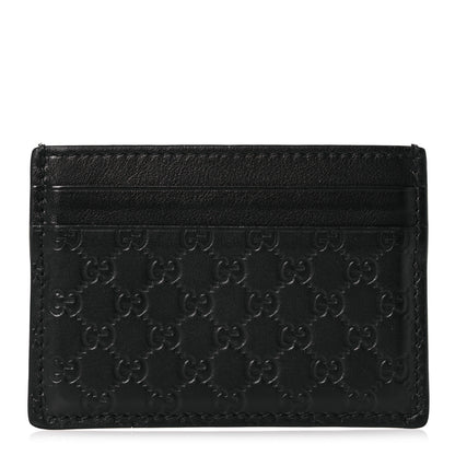 Gucci Guccissima Card Holder Black 1 of 10