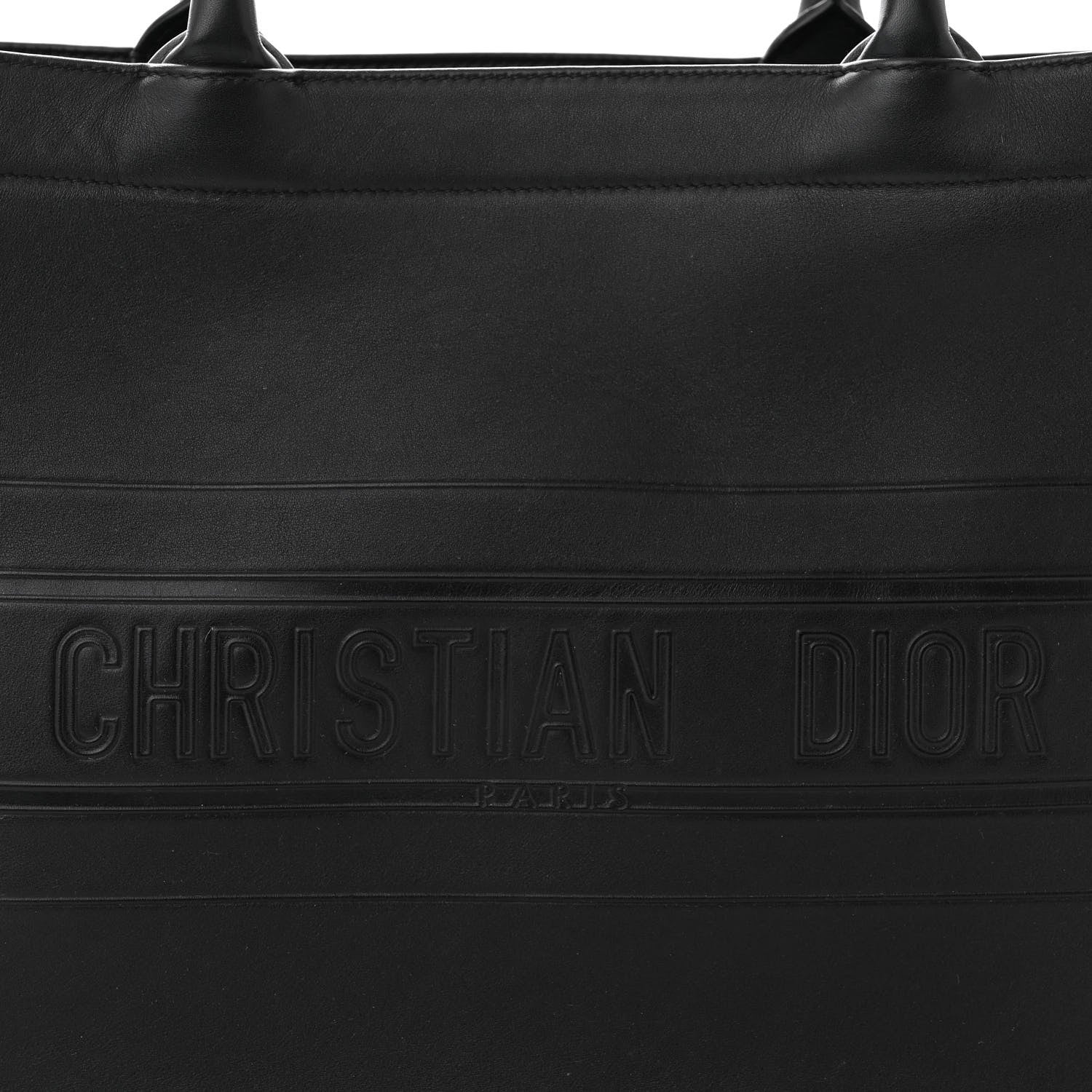 Christian Dior Calfskin Embossed Medium Book Tote Black 8 of 11