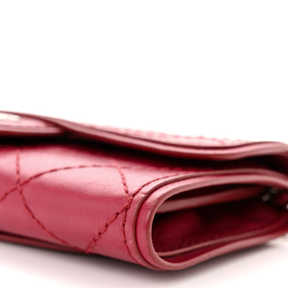 Chanel Calfskin Stitched Clutch Flap Red 10 of 11