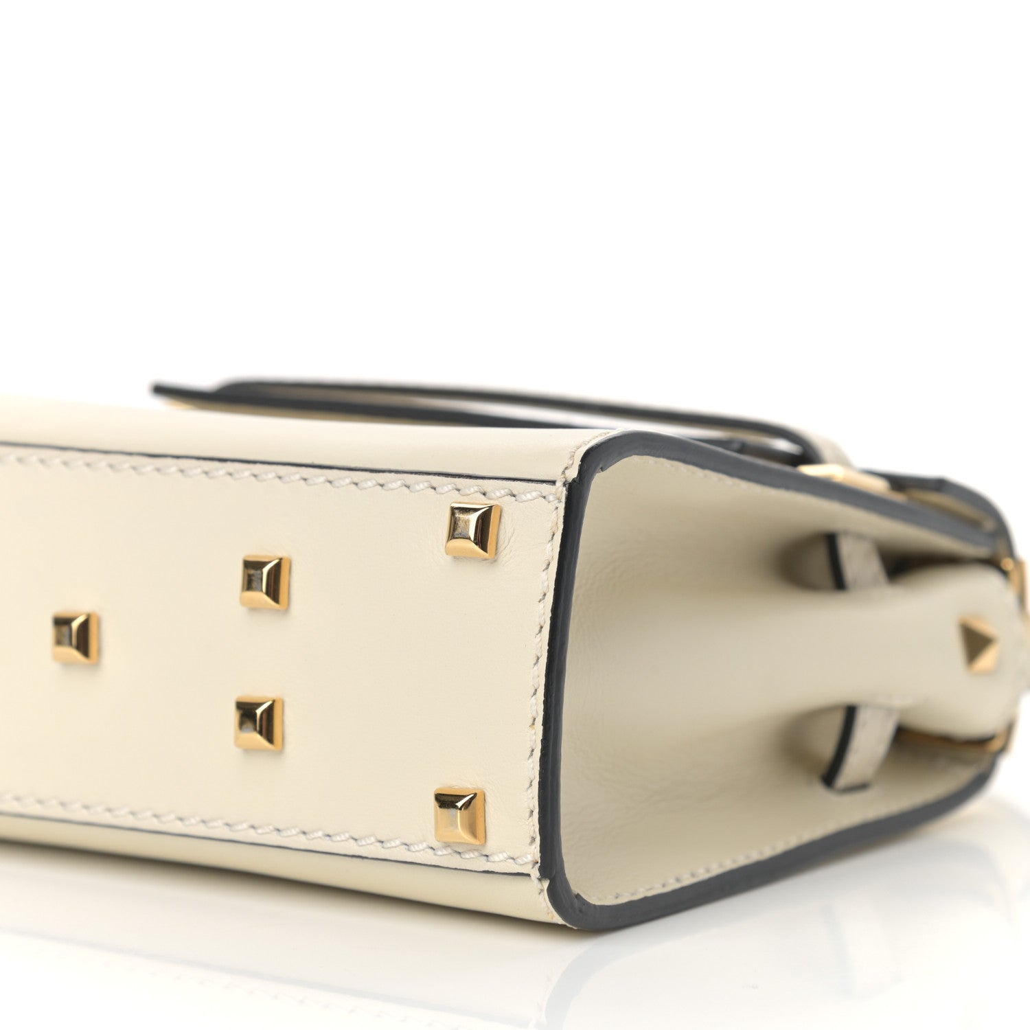 Valentino Garavani Vitello Micro My Rockstud Frame Bag Light Ivory 9 of 9
