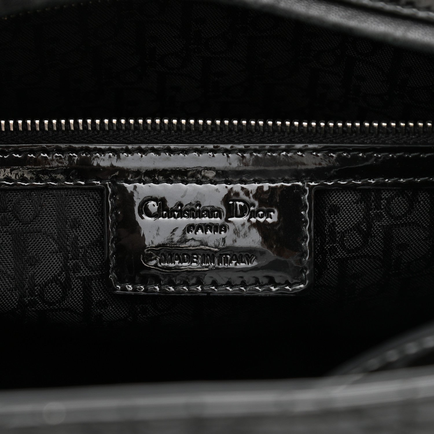 Christian Dior Patent Cannage Large Lady Dior Black 6 of 10