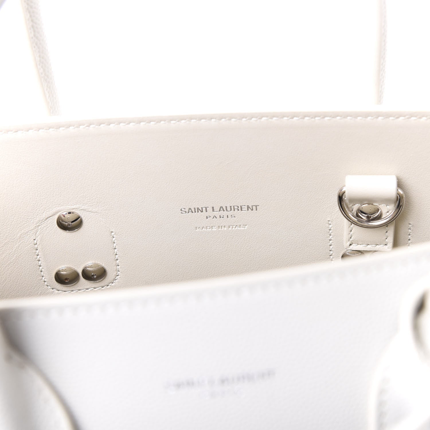 Saint Laurent Grained Calfskin Baby Sac De Jour Crema Soft 10 of 12