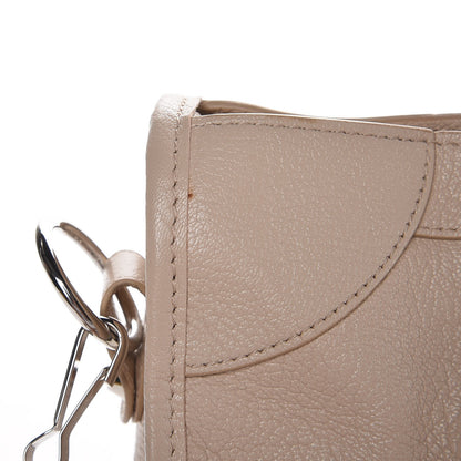 Balenciaga Chevre Silver Metallic Edge Hardware City Beige Tapioca 9 of 9