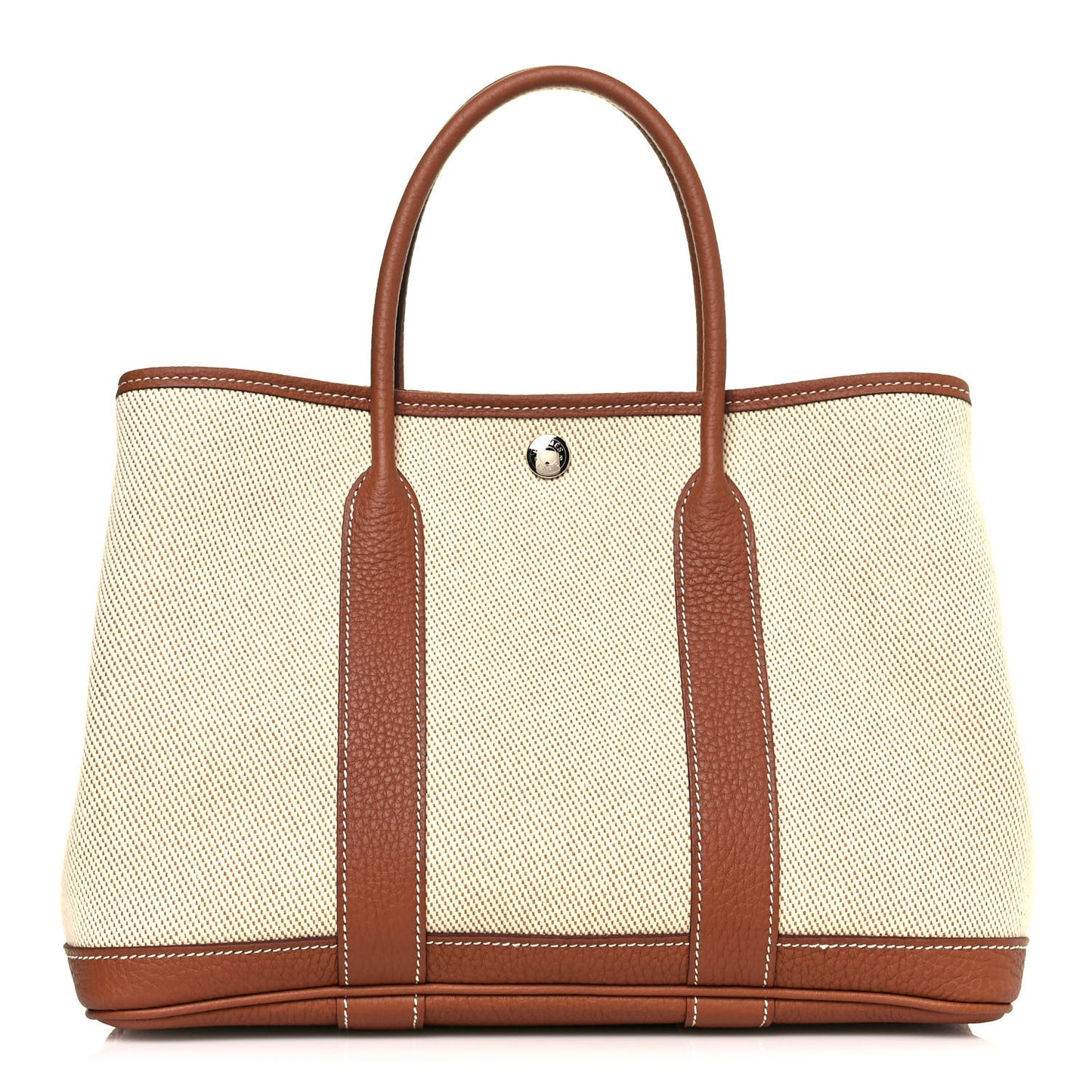 Twill H Negonda Garden Party 30 TPM Tote Ecru Desert Gold