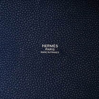 Hermes Taurillon Maurice Picotin Lock 18 PM Bleu Saphir 6 of 12