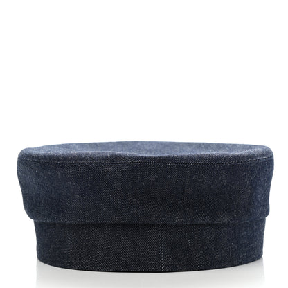 Hermes Denim Cabourg Cap 58 Indigo 6 of 9