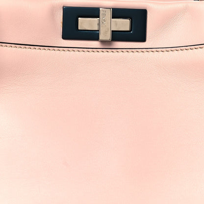 Fendi Vitello Seta Shiny Nappa Medium Peekaboo Iconic Satchel Soap Opale 8 of 13
